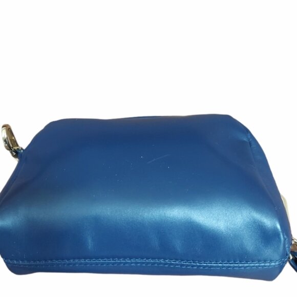 IMNYC mini crossbody bag in blue leather - Picture 4 of 7